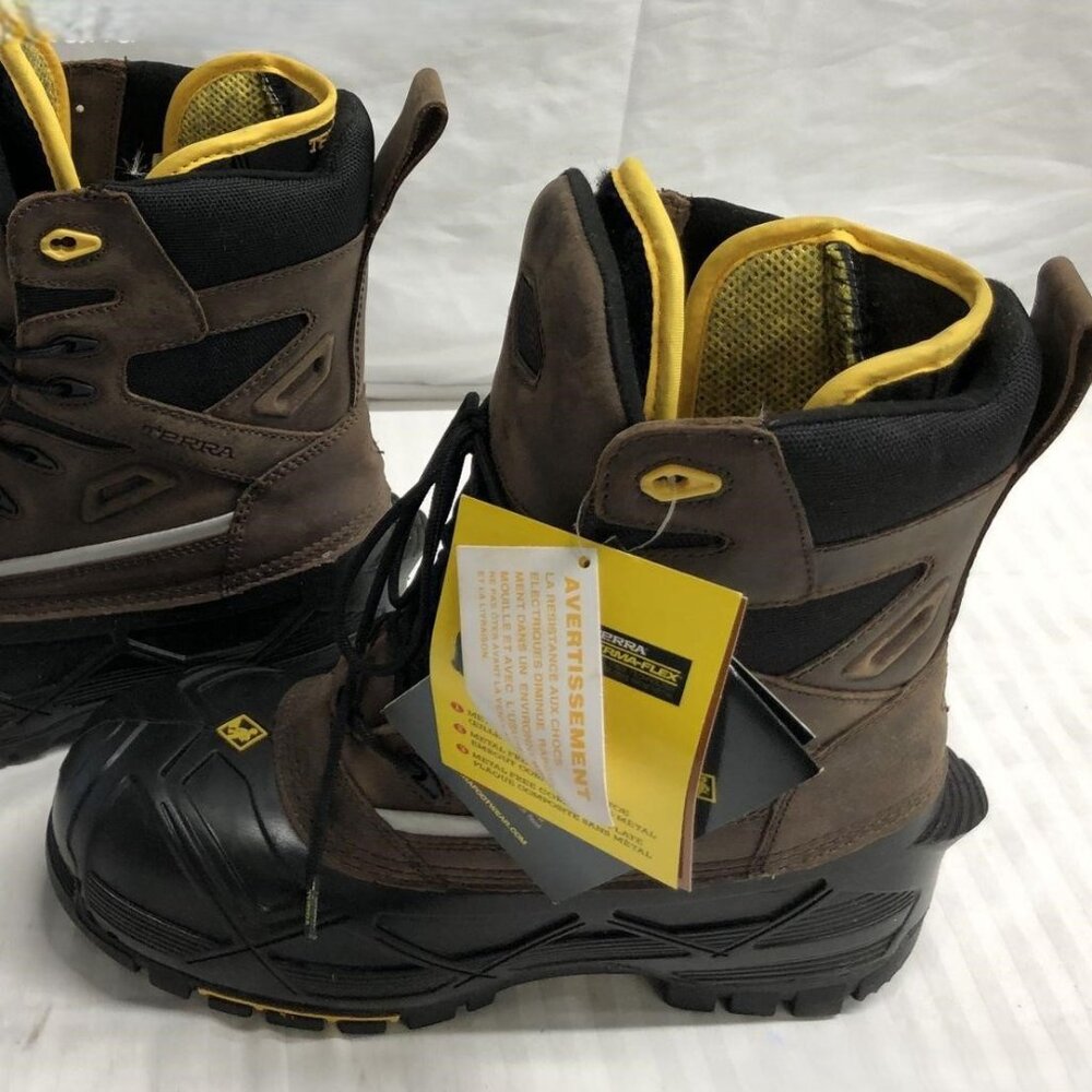 Terra Crossbow Puncture Resistant Composite Leather Work Boot Men's Size 7 NWT